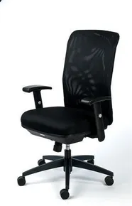 Chefsessel "Jumpy", Textil, schwarz, Gestell schwarz, MaYAH